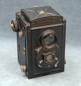 1932 VOIGTLANDER BRILLIANT METAL BODY TLR FOR 120 ROLL FILM - Picture 1 of 3