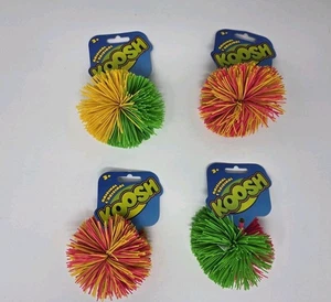 Hasbro Original Koosh Ball Lot Of 4 2015 Pink Green Red Yellow Brand New - Picture 1 of 2