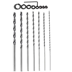 OSOF 7-teilig 12 Zoll extra langer Holzbohrer 4/5/6/7/8/10/12 mm 300 mm Brad Point Wo... - Bild 1 von 6