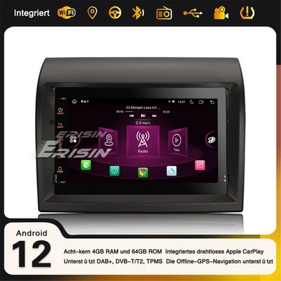 8-Kern Navi Android 13.0 Autoradio Citroen Jumper Peugeot Boxer Fiat Ducato 64GB - Bild 1 von 4