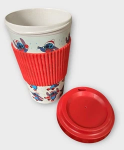 DISNEY Stitch Travel Coffee Mug Cup w/ Lid 20oz Christmas Tumbler - BPA Free NEW - Picture 1 of 8