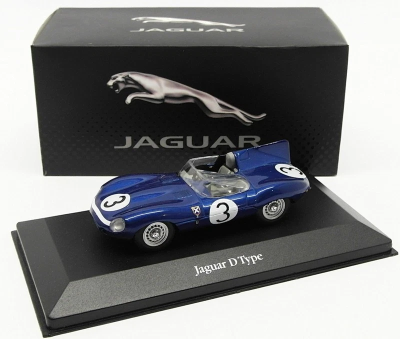 Coche modelo Atlas Editions escala 1/43 4 641 104 - Jaguar D-Type Racing Car - azul Foto 1 de 2