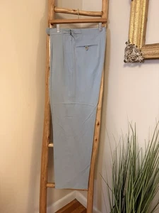 Polo Ralph Lauren Vintage Made In Italy Silk Blue Label Slacks Men's 34 ￼ - Picture 1 of 10