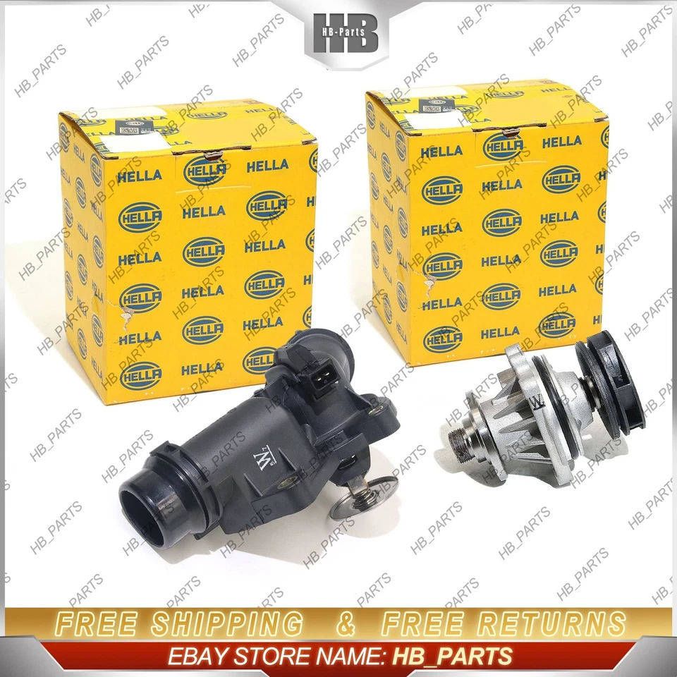 Thermostat & water pump for BMW E38 E39 E46 E53 E61 E65 E60 E66 E83 E85 Z3 - Image 1 of 4