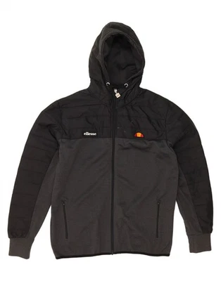 ELLESSE Mens Hooded Padded Jacket UK 40 Large Grey Colourblock Polyester DP48 - Image 1 of 4