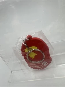 Bape A Bathing Ape Red Classic Logo Ring Keychain - Picture 1 of 3