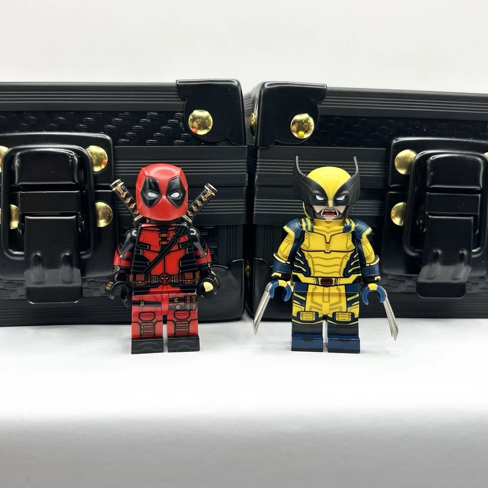 LEGO Marvel LIFEBRICK Custom Deadpool & Wolverine Set Minifigures NEW - Image 1 of 4