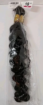 NUEVO 12A Trenzado Humano Cabello Onda Profunda 1B para Trenzas Boho 2 Paquetes/Paquete 100G 18" Foto 1 de 4