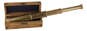 Telescopio In Ottone/Legno 35 Cm Sea-Club - Imagen 1 de 1