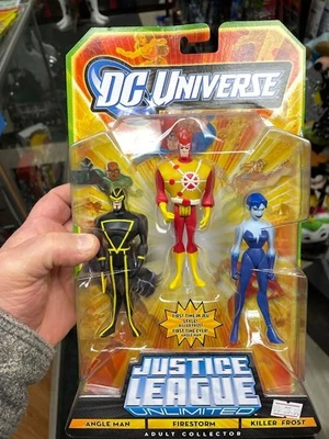 DC Universe Justice League Unlimited 3-Pack Angle Man Firestorm Killer Frost New - Image 1 of 2