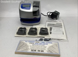Amano TCX-45 Electronic Time Clock - Tested - Picture 1 of 10