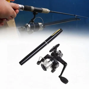 Mini Fishing Rod and Fishing Reel Portable Gear Mini Pen Fishing Pole Telescopic - Picture 1 of 15