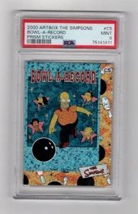 2000 Artbox The Simpsons Collectible Sticker Prism HOMER #C5 Holofoil PSA 9 - Picture 1 of 2