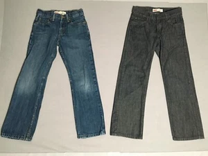 Lot of 2 Boys Levi Jeans Size 14 REG Youth 514 Slim Straight 550 Relaxed EC 0743 - Picture 1 of 18