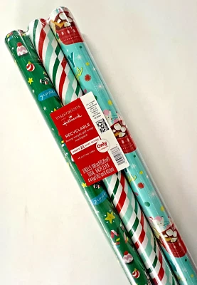 Hallmark INSPIRATIONS Wrapping Paper • Easy Cutlines • 3 Rolls: 100 sq. ft. - Image 1 of 2