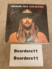 Lukas Nelson P.O.T.R. Sticks And Stones SIGNED Vinyl Autographed Cover POTR