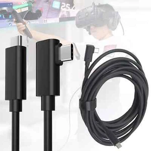 90 Degree 1.8M USB C 3.2 Type C Link Cable Data Line For Oculus Quest PC Game VR - Picture 1 of 9