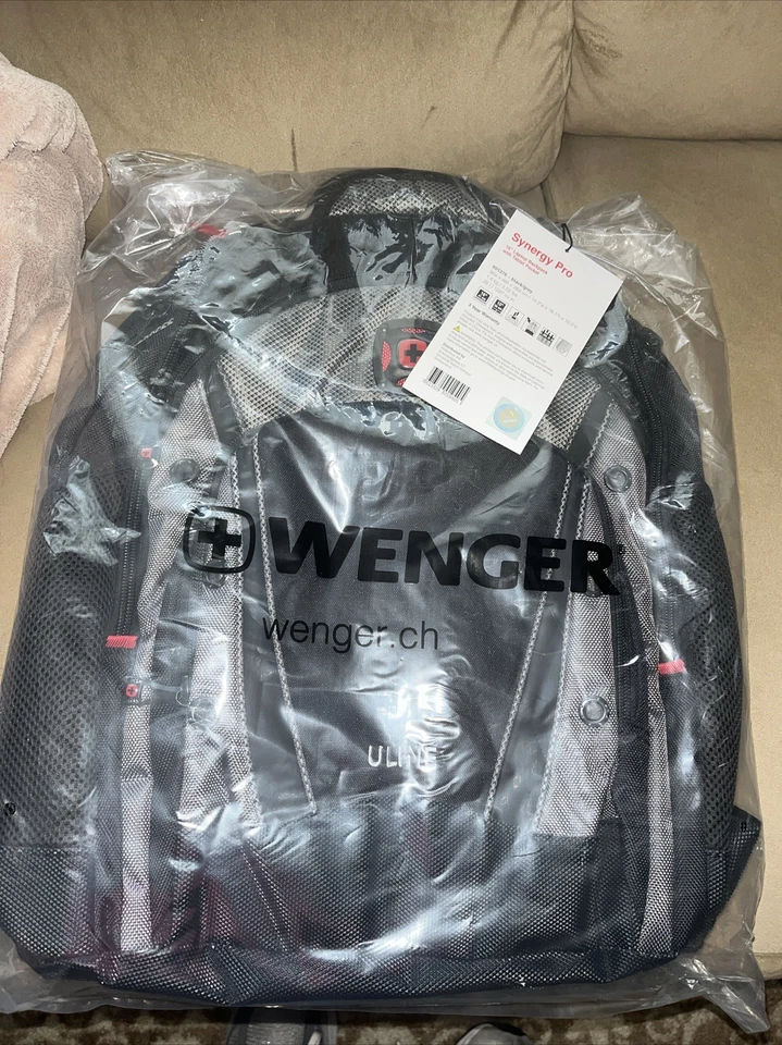 Swiss Gear by Wenger Synergy Pro Uline Grey Black Laptop Backpack