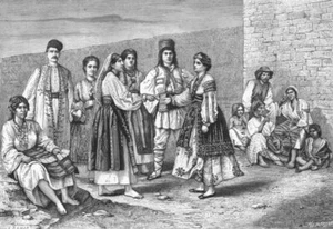 ROMANIA. Wallachians(Valakhs) c1885 old antique vintage print picture - Picture 1 of 1