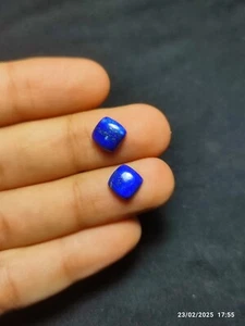 Lapis Lazuli Cushion Cabochon 8x8mm Deep Blue Gemstone - Picture 1 of 4