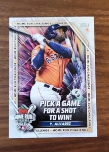 2023 Topps Yordan Alvarez #HRC-28 Home Run Challenge HOUSTON ASTROS - Picture 1 of 1