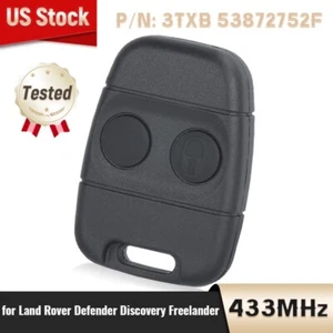 2Button Remote Key Fob for Land Rover Freelander Discovery 3TXB 53872752F 433MHz - Picture 1 of 5