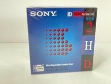 Sony MFD 2hd 3.5" Mac Formatted 1.4 MB 10 Micro Floppy Disks 10mfd-2hdcfm