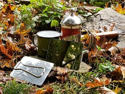 Genuine Military Surplus Vintage Stainless Steel Emergency Mirror Shaving Signal - Изображение 1 из 4