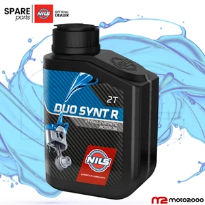 NILS DUO SYNT R 2T OLIO MISCELA 100% SINTETICO 1LT LITRO RACING PER COMPETIZIONI - Foto 1 di 3