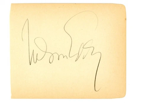 Autographed Album Page Singer Actor Nelson Eddy Cover