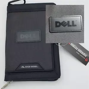 High Sierra Dell Swag Travel Wallet Front Magnetic Window Zip Close Notepd Black - Picture 1 of 18