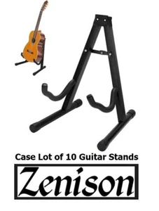 10 Pack Case Adjustable Guitar Stand A-Frame Foldable All Guitars Non-Slip - Picture 1 of 9