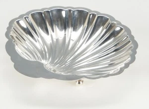 Antique Cartier 0.925 Sterling Silver Shell Bowl Dish With three Ball feet - Picture 1 of 10