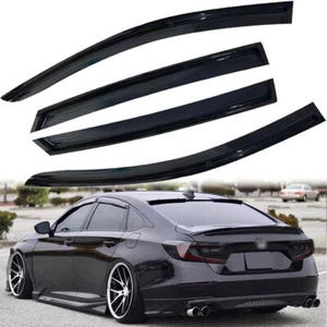 For 2018-2022 Honda Accord 10th Gen Side Window Visor Vent Rain Guards Deflector - Picture 1 of 16
