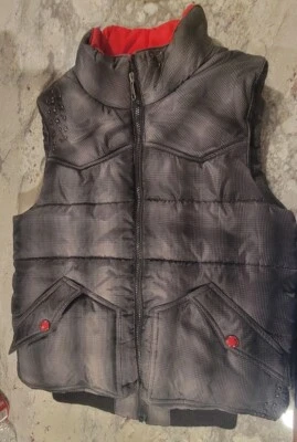 Chaleco acolchado Western pedrería niña cruel forro negro rojo talla mediana vaquera  Foto 1 de 4