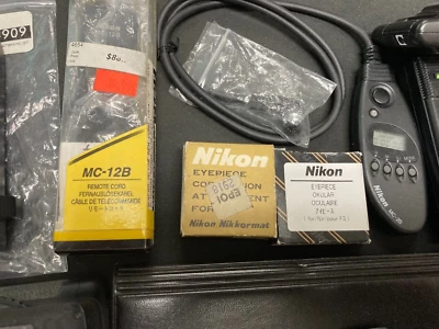 Nikon SB-20 SB , MB-10 AH-3, MC12B, SU-4, SB-9, MC-20  FILM Camera + FOR PARTS - Image 1 of 4