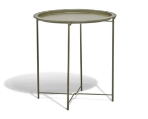 Couchspitze kleiner Tisch neu Farbe khaki grün - Bild 1 von 4