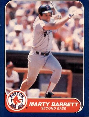 Marty Barrett #340 1986 Fleer - Image 1 of 2
