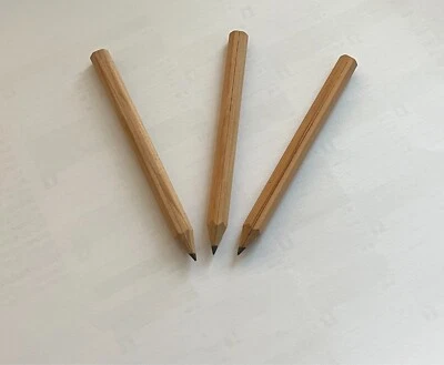 Holz Bleistift - Halbbleistift, 6-eckig, Natur, 250 Stück pro Packung - Bild 1 von 3