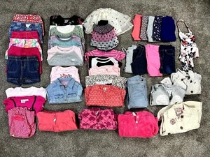 Toddler Baby Girl Clothes Lot Size 18 Months Sweaters Tops Leggings 39 Items - Picture 1 of 12