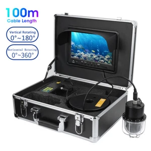 9' HD 360° 20-100m Fishing Camera Underwater Fish Finder DVR Video Recorder LED - Picture 1 of 48
