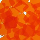Square Diamond Vinyl Shape 1.5" Orange Go Go Transparent