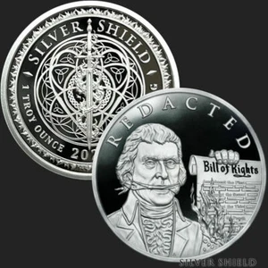 Silver Shield 1 oz Redacted World War Me #8 COA 169 or Lower - Bild 1 von 3