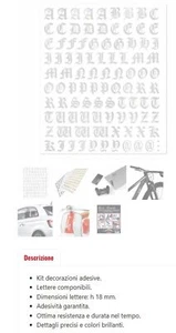 Letters/Numbers Gothic/Silver - Picture 1 of 1