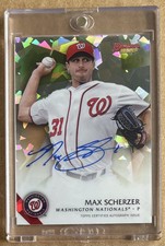 2015 Topps Bowman's Best Max Scherzer Auto /50 Atomic Refractor Autograph Card