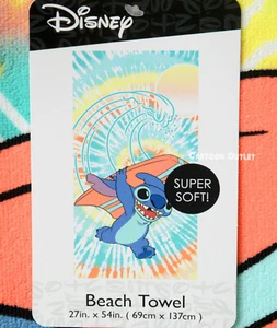 Disney Lilo And Stitch Beach Towel Super Soft Large Towel 27" x 54" Hawaii New - Picture 1 of 5