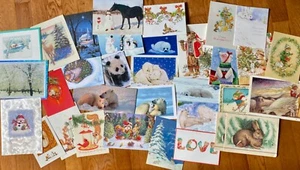 30+ Gorgeous Used Christmas Cards Scrapbooking Crafts Polar Bears All Animals - Imagen 1 de 1