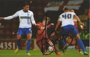 BURY: TOM SOARES SIGNED 6x4 ACTION PHOTO+COA - Picture 1 of 1