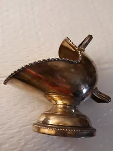 Vintage Hand Engraved Silver-Plated Mini Coal Scuttle Sugar Bowl Made in England - Picture 1 of 6
