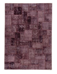 Patchwork Tissés à la Main Tapis Persan 248x178 cm-Orient Tapis Rug Vintage - Picture 1 of 7